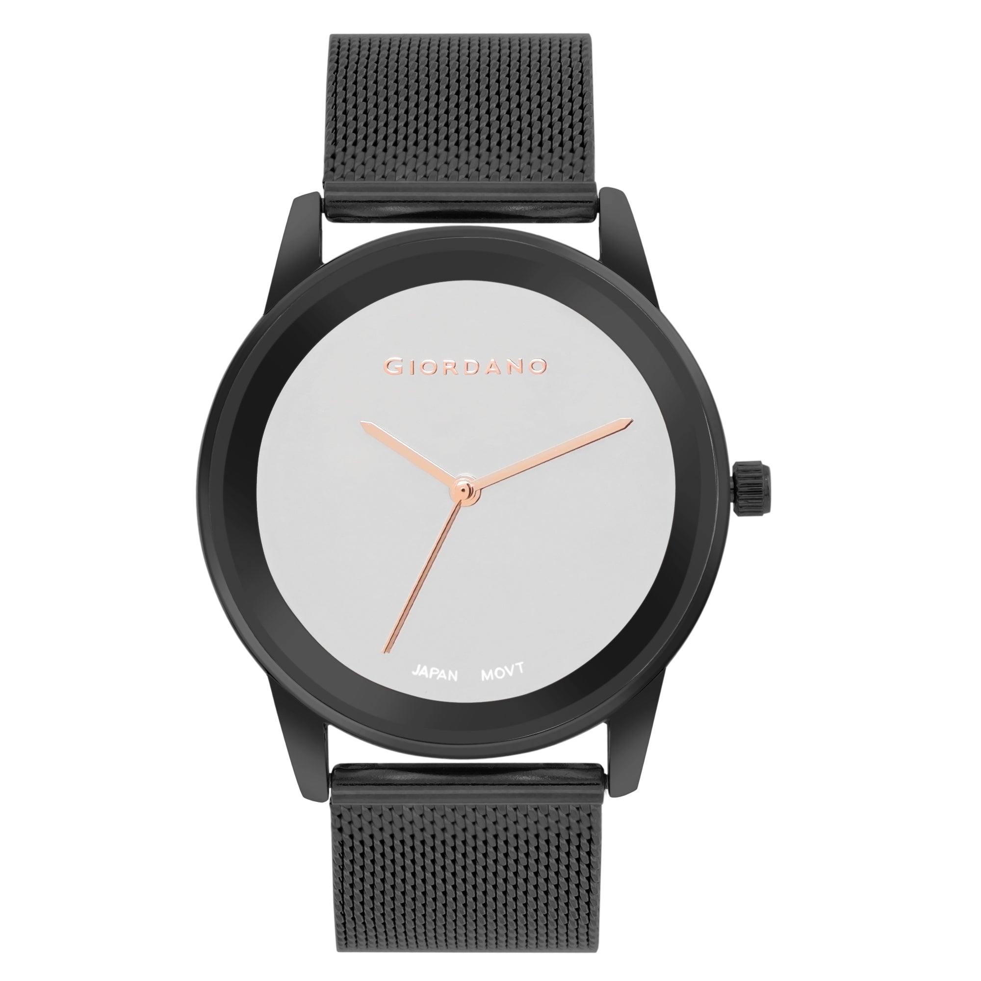 Giordano Analog Watch for Women Stylish Metal Strap| 3 Hands Mechanism with Water Resistant Wrist Watch | GZ-60026-33